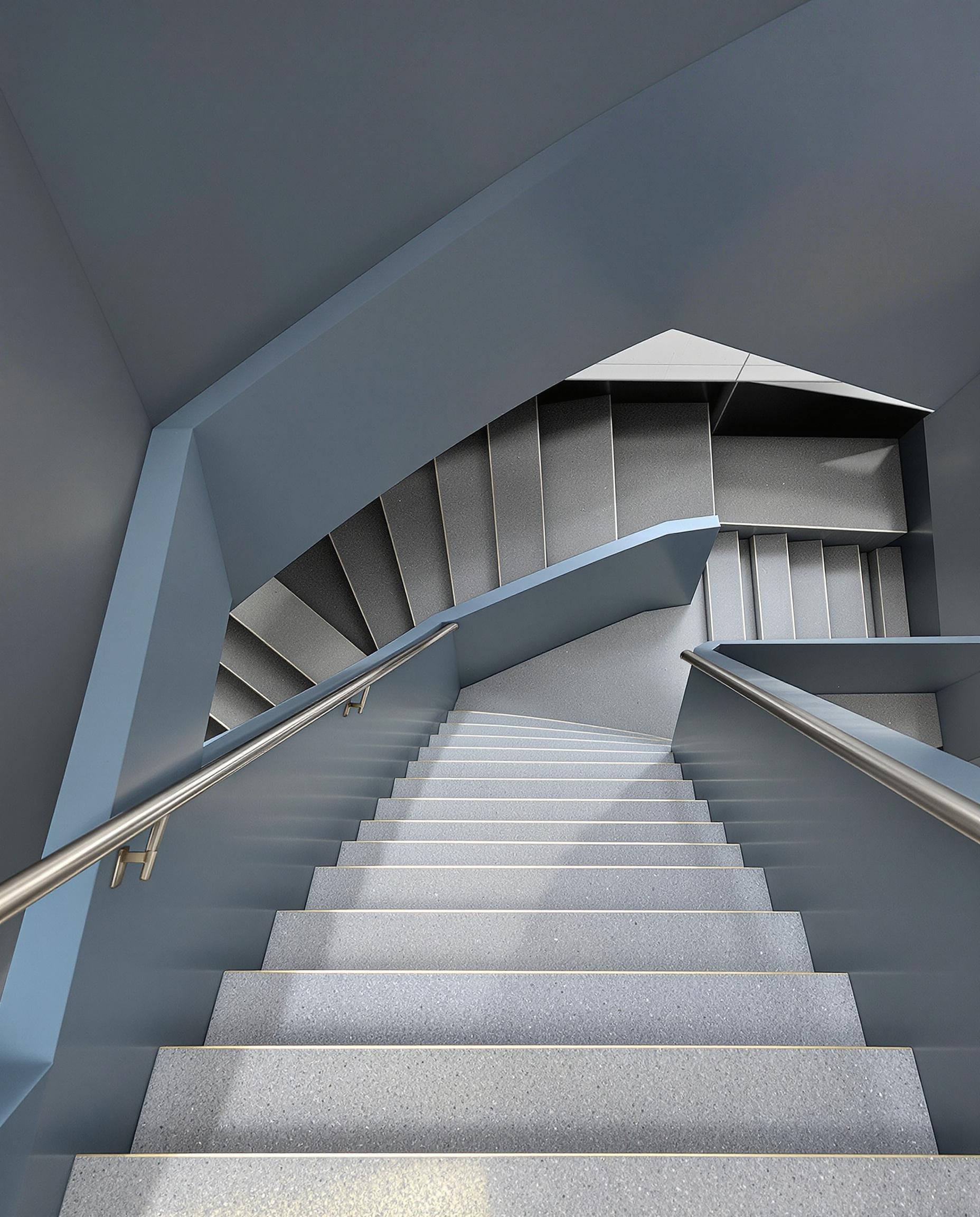 Architectural Modern Staircase & Foyer Renovation